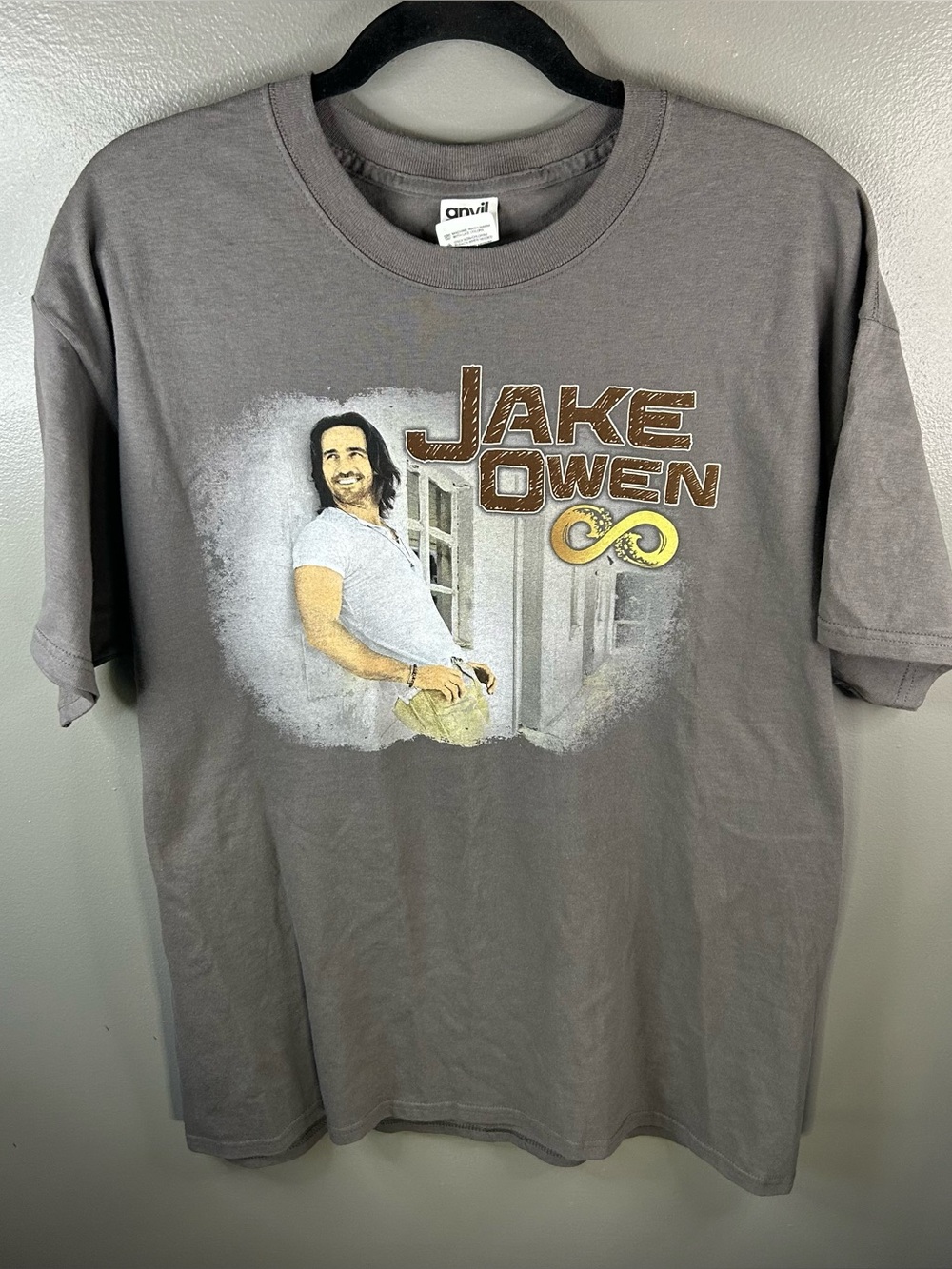 Jake Owen Days of Gold 2014 Concert Tour Country Grey Shirt Size Large